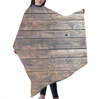 Personality  Wooden Panels Texture Hair Cutting Cape