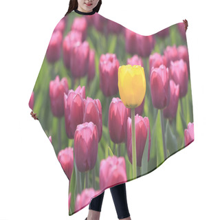 Personality  Yellow Tulip Hair Cutting Cape