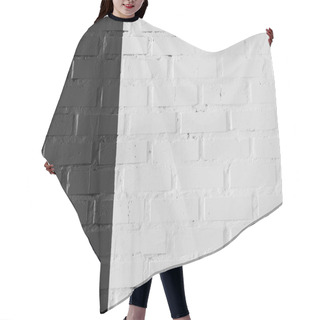 Personality  Black And White Brick Wall  Hair Cutting Cape