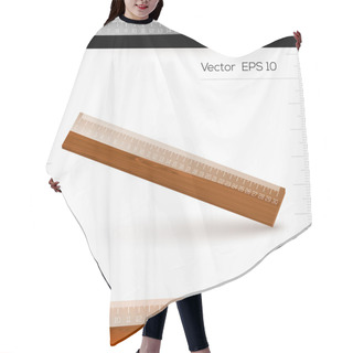Personality  Vector Ruler With The Scale Of Centimeters Hair Cutting Cape