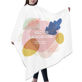 Personality  Floral Themed Trandy Abstract Banner Hair Cutting Cape