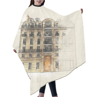Personality  French Building  Hair Cutting Cape
