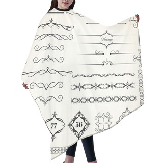 Personality  Vintage Decorative Elements Hair Cutting Cape