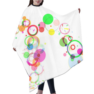 Personality  Circle Background Hair Cutting Cape