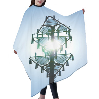 Personality  Telecommunication Tower Hair Cutting Cape