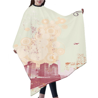 Personality  Urban Retro Background Hair Cutting Cape