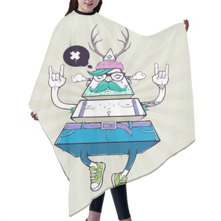 Personality  Triangle Hipster Bizarre Character Hair Cutting Cape