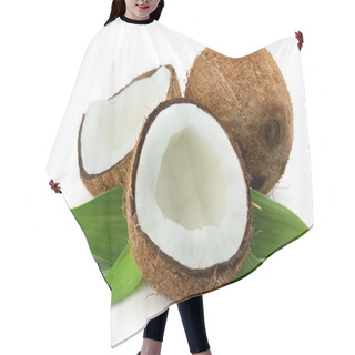 Personality  Coconut With Leaves Hair Cutting Cape