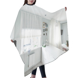 Personality  Interior Of A Bright Apartment Hair Cutting Cape
