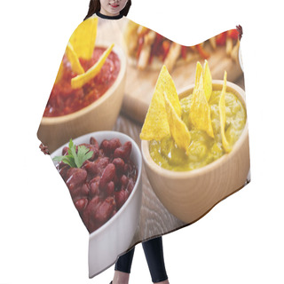 Personality  Cup With Guacamole And Corn Chips Hair Cutting Cape