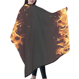 Personality  Fire Frame Hair Cutting Cape