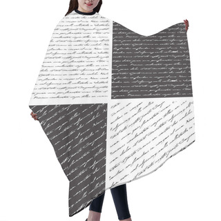 Personality  Set Of Text Patterns Hair Cutting Cape