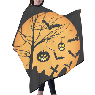 Personality  Halloween Illustration Hair Cutting Cape