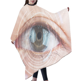 Personality  Close-up Eye The Future Cataract Protection , Scan, Contact Lens Hair Cutting Cape