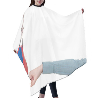 Personality  Manager Punches Punching Bag Isolated Hair Cutting Cape