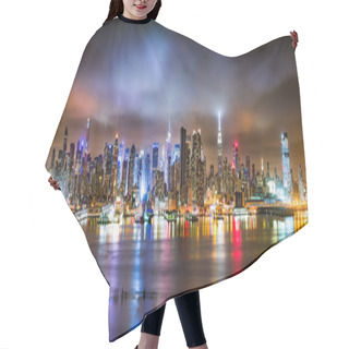 Personality  New York City Panorama On A Cloudy Night Hair Cutting Cape