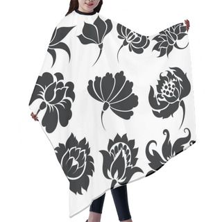 Personality  Flower Icon Set Hair Cutting Cape