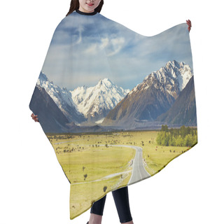 Personality  Southern Alps, New Zealand Hair Cutting Cape