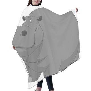 Personality  Funny Hippo Hair Cutting Cape