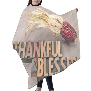 Personality  Thankful And Blessed - Thanksgiving Theme Hair Cutting Cape