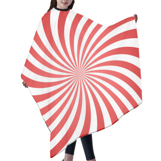 Personality  Red White Spiral Background Hair Cutting Cape