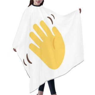 Personality  Waving Hand. Cartoon Moving Human Hand. Gesture Of Greeting Or Goodbye. Negative Or Disagreement Sign. Isolated Limb On White Background. Web Sticker For Chatting, Vector Illustration Hair Cutting Cape