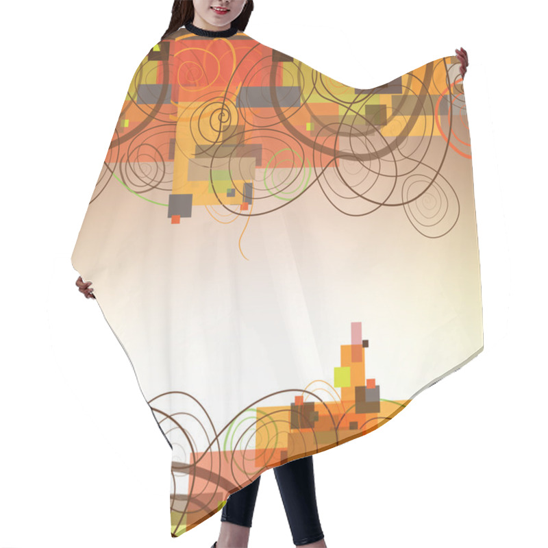 Personality  Abstract Swirls Hair Cutting Cape