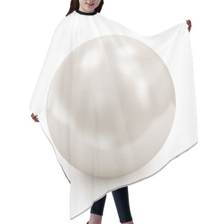 Personality  Shiny White Pearl Hair Cutting Cape