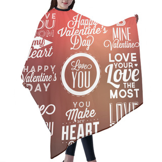 Personality  Valentine's Day Posters Hair Cutting Cape