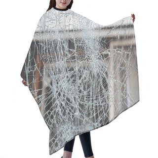 Personality  Glass On House Hair Cutting Cape