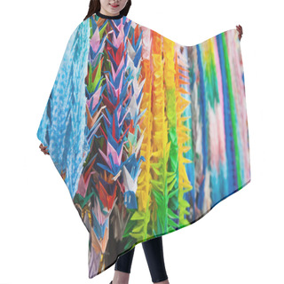 Personality  Close Up Of Colorful Origami Offerings Hair Cutting Cape