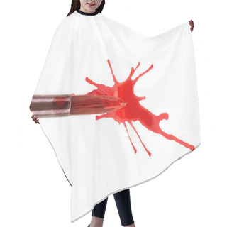 Personality  Brush And Paint Splash Hair Cutting Cape