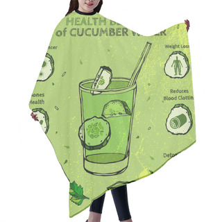 Personality  Cucumber Benefits Image Hair Cutting Cape
