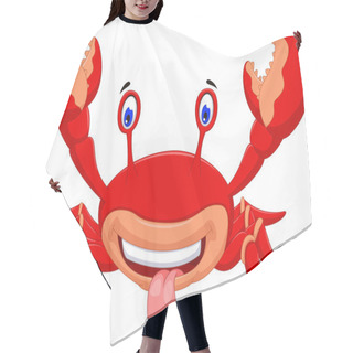 Personality  Funny Cartoon Crab Smiling Hair Cutting Cape