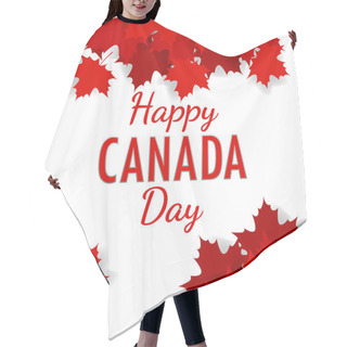 Personality  Happy Canada Day Greeting Template Hair Cutting Cape