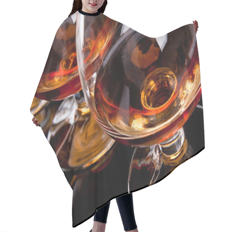 Personality  Three Glasses Of Cognac Hair Cutting Cape