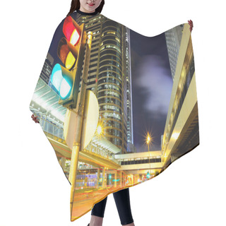 Personality  Traffic Light In The City Hair Cutting Cape