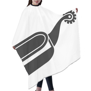 Personality  Horse Spurs Equestrian Riding Icon, Simple Style Hair Cutting Cape
