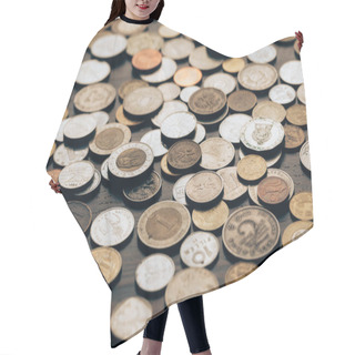 Personality  Coins Collection Hair Cutting Cape