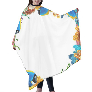 Personality  The Coral Reef - Frame - Illustration For The Children Hair Cutting Cape
