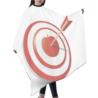Personality  Target With Arrow In Center Hair Cutting Cape