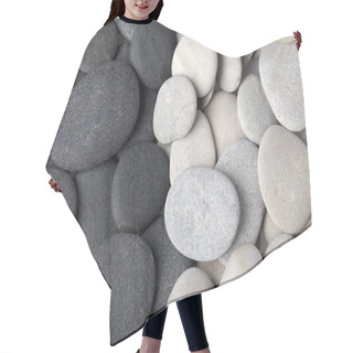 Personality  Black And White Stones Background Hair Cutting Cape