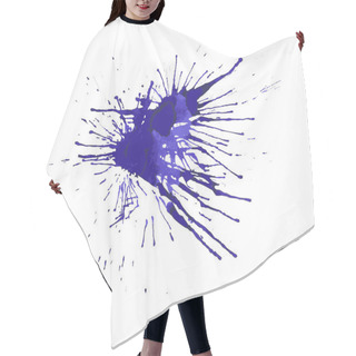 Personality  Grunge Paint Splash Element Hair Cutting Cape