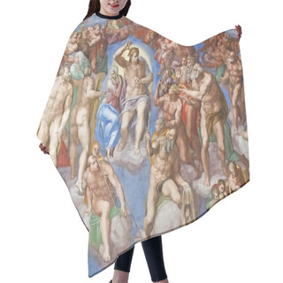 Personality  The Last Judgment By Michelangelo Hair Cutting Cape