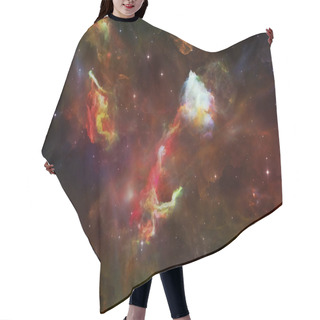 Personality  Deep Space Series. Background Design Of Space Nebula, Dust Clouds And Stars On The Subject Of Universe, Nature, Science And Imagination Hair Cutting Cape