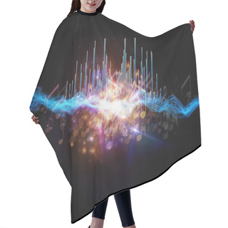 Personality  Colors Of Music Hair Cutting Cape