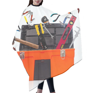 Personality  Toolbox With Tools Hair Cutting Cape