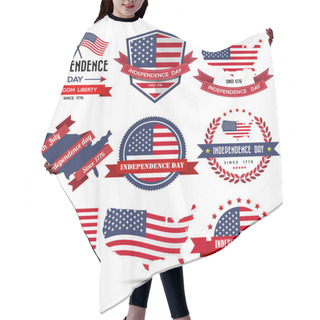 Personality  Independence Day Badges Hair Cutting Cape