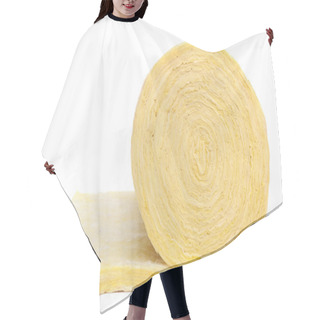 Personality  Roll Of Fiberglass Insulation Material, Isolated On White Background. Hair Cutting Cape