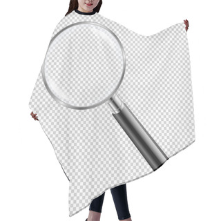 Personality  Black Magnifying Glass Hair Cutting Cape